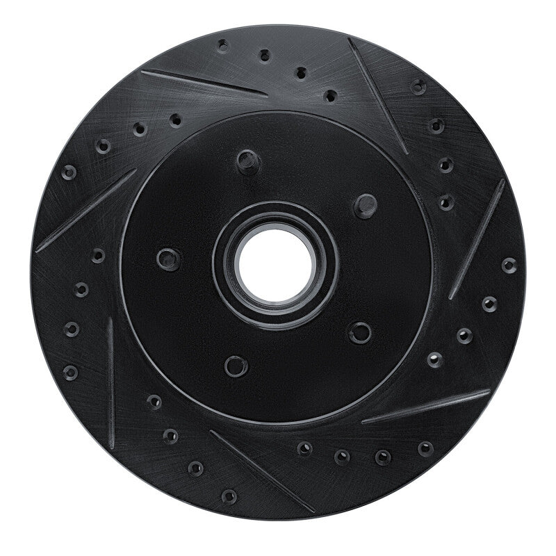 R1 Concepts R1 85-92 Chevrolet Camaro Front Right Drilled & Slotted Black Brake Rotor
