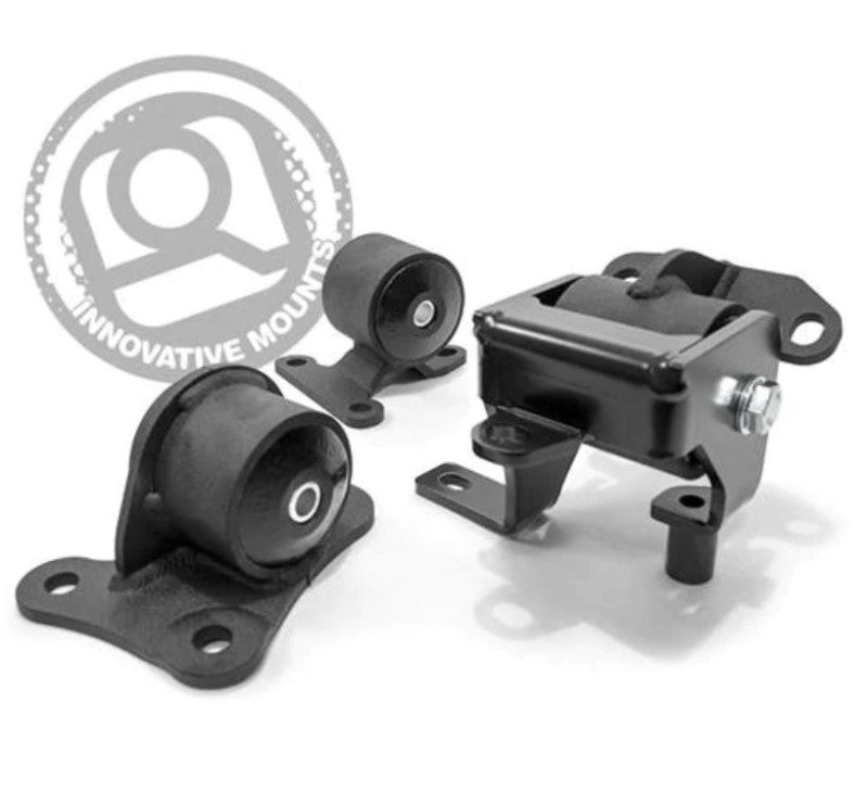 Innovative Mounts Innovative 97-01 Honda Prelude H/F Series Black Replacement Steel Mounts 75A Bushings