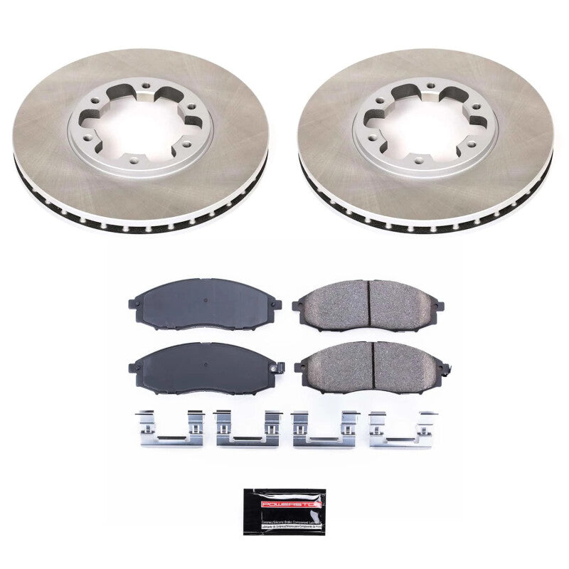 PowerStop Power Stop 00-04 Nissan Xterra Front Semi-Coated Rotor Kit