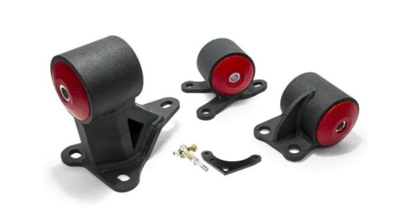 Innovative Mounts Innovative 92-95 Civic B/D Series Black Steel Mounts 75A Bushings (Auto to Manual Cable 2 Bolt)