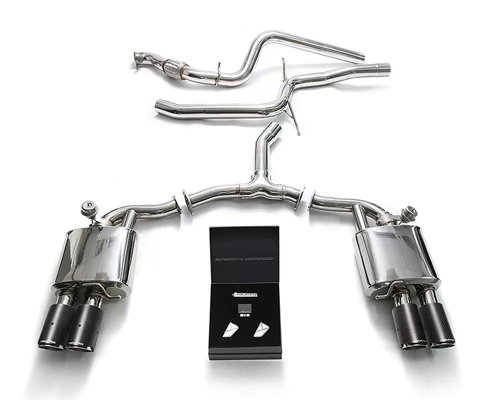Armytrix Valvetronic Exhaust System Audi A5 B9 Quattro with Carbon Tips