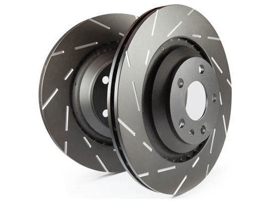 EBC MINI F54 F55 F57 F60 USR Series Fine Slotted Brake Discs Rear Discs (Inc. Cooper, Cooper Clubman & Countryman) - ML Performance US