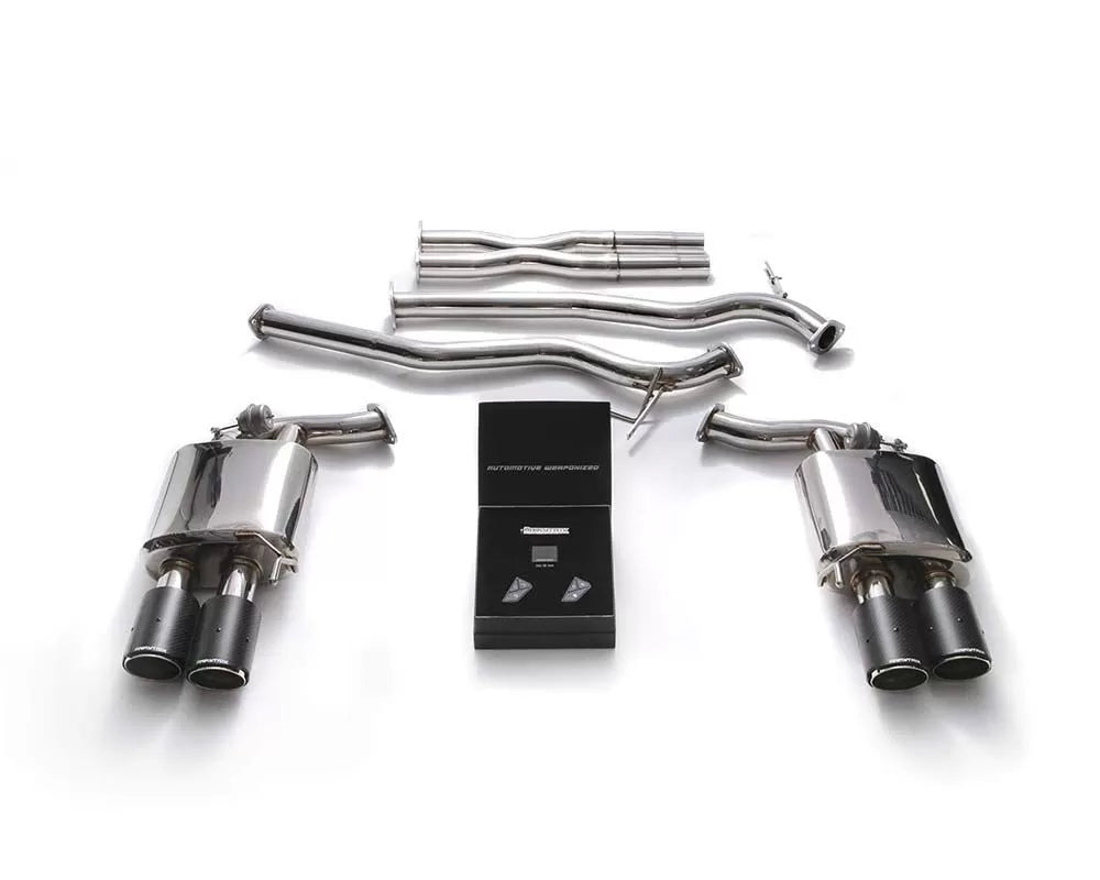 Armytrix Valvetronic Exhaust System Ford Mustang GT 5.0L Convertible MK6 2018+ with Carbon Tips