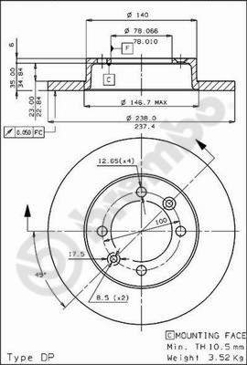 HANS PRIES HP102639 Disc Brake Caliper Repair Kit