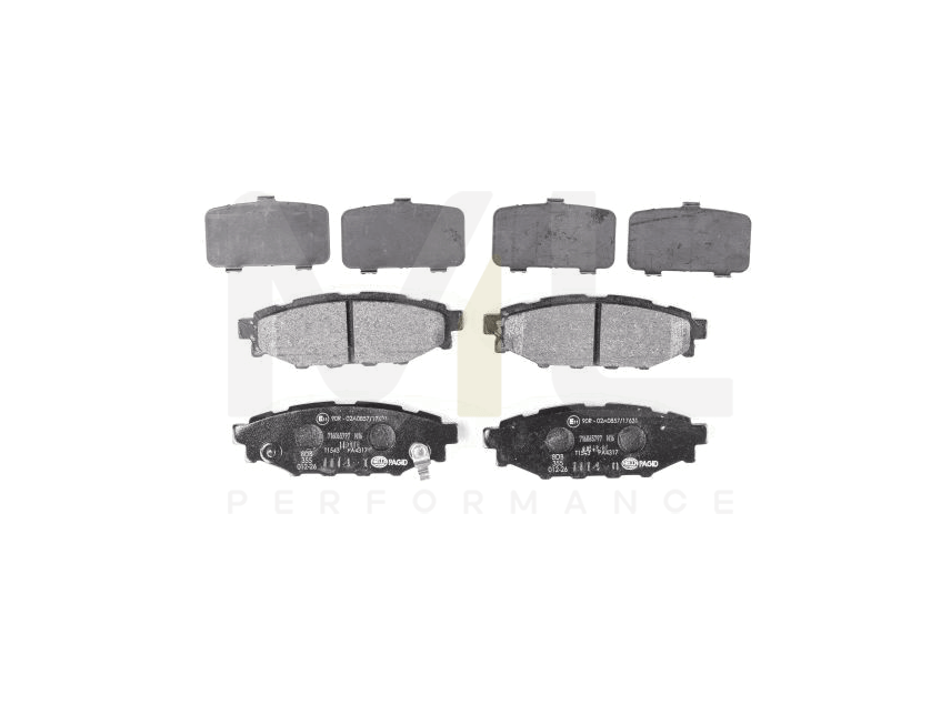 Hella 8DB 355 012-261 Brake Pad Set With Acoustic Wear Warning