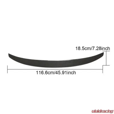 Vivid Racing VR-9119924S-611 VR Aero Carbon Fiber Rear Trunk Lip Spoiler Porsche 911 992 Carrera 4 S 4S Targa 4S 2-Door 2019-2020