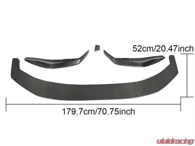 Vivid Racing VR-G30-G31-600 VR Aero Carbon Fiber Front Lip Spoiler BMW 5 Series G30 M Sport Sedan 2017-2020