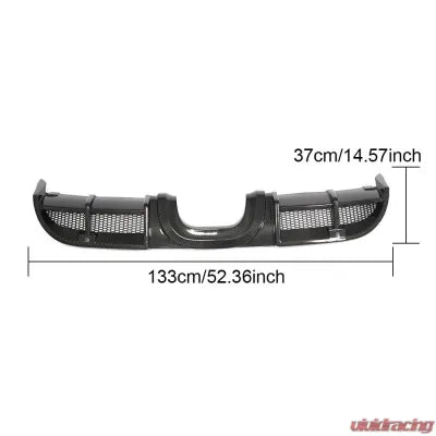 Vivid Racing VR-718BXCAY-610 VR Aero Carbon Fiber Rear Diffuser Porsche 982 | 718 Boxster Cayman 2-Door 2016-2019