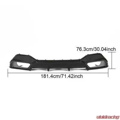 Vivid Racing VR-G16MSPORT-611 VR Aero Carbon Fiber Rear Diffuser V2 BMW G16 8 Series M-Sport 4D 2019-2021