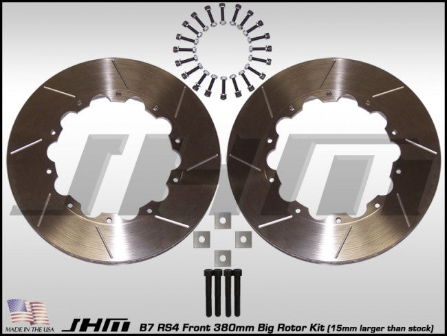 JHM Front Rotor Rings(pair) BBK 380mm - Lightweight for B7 RS4
