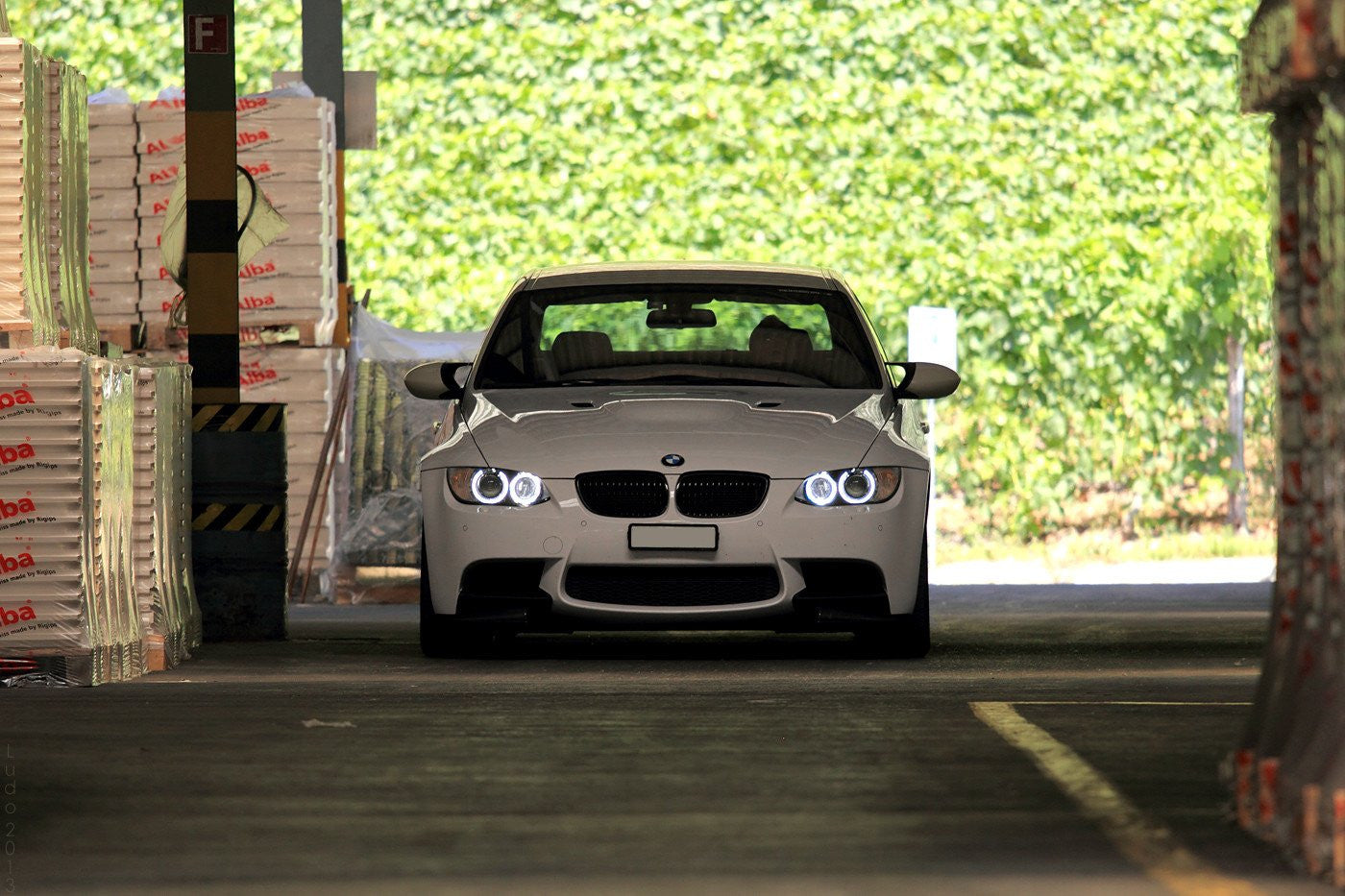 LUX BMW H8 V5 ADJUSTABLE WHITE ANGEL EYES
