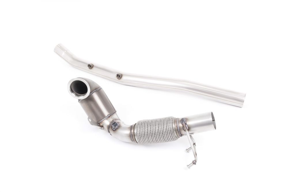 MillTek Volkswagen Large Bore Downpipe with HJS Hi-Flow Sports Catalyst - For Milltek Cat-Back - ML Performance UK