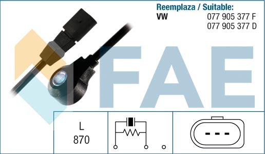 FAE AE60128 Knock Sensor