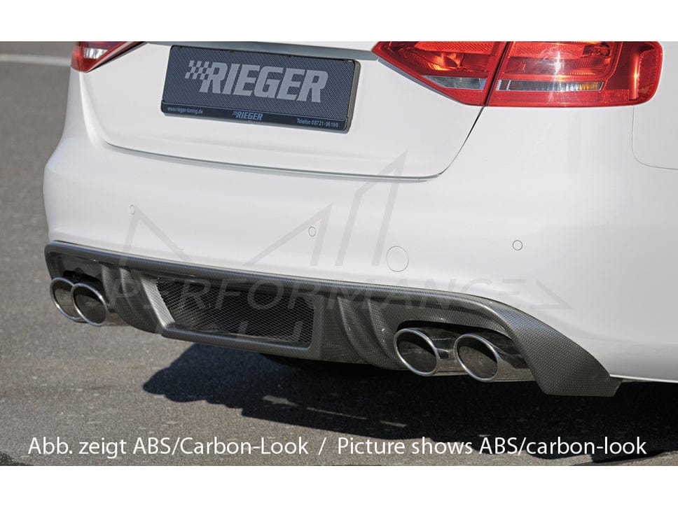 Rieger Audi B8 A4 Pre-Facelift with S-Line Exterior Diffuser - ML Performance UK
