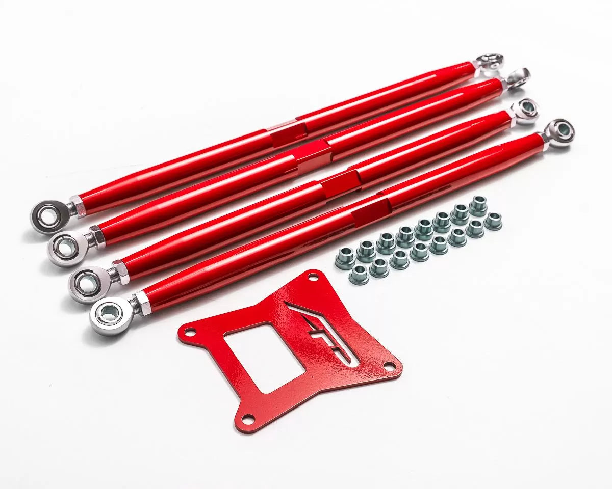 Agency Power AP-RZR-200-R Adjustable Rear Radius Arms Red Polaris RZR 1000 | RS1 | XP Turbo 2014-2016
