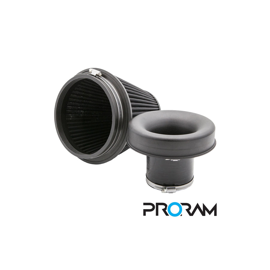 Ramair PRORAM 83mm ID Neck Large Cone Air Filter with Velocity Stack and Coupling