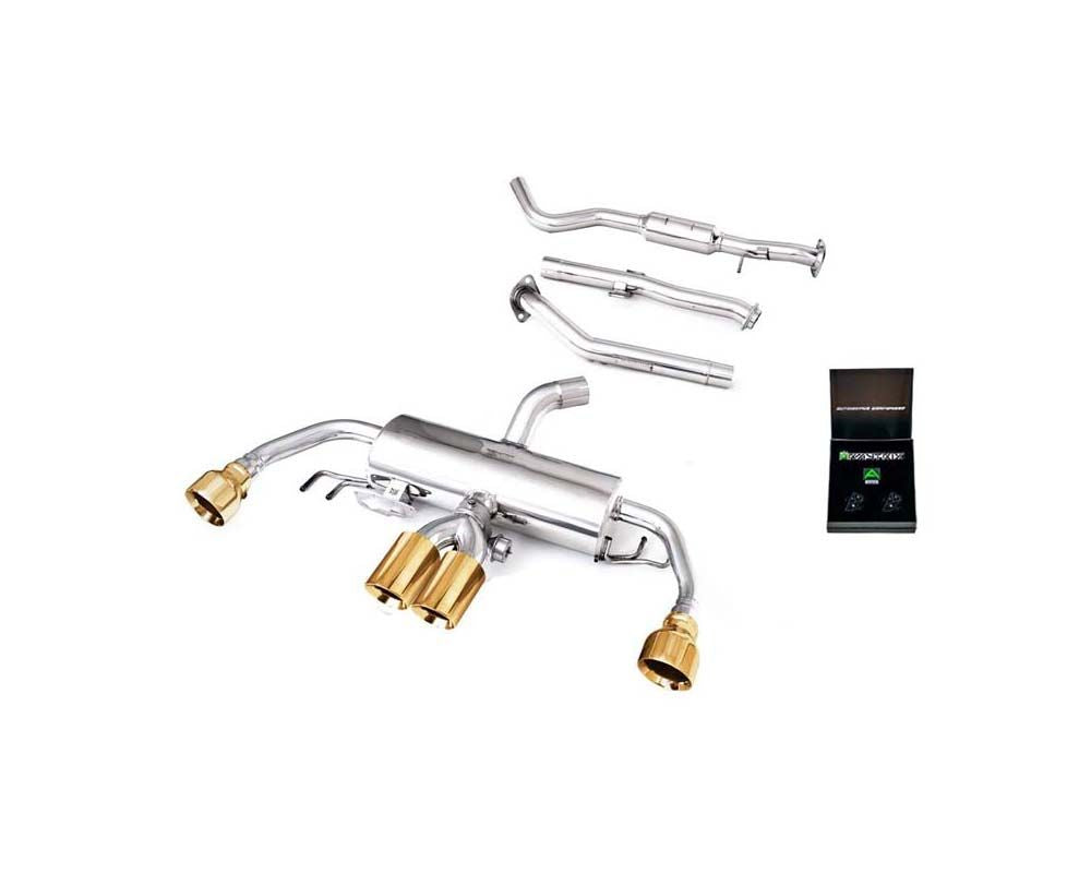 Armytrix Valvetronic Exhaust System Toyota GR Corolla 1.6L 2023+ with Gold Tips