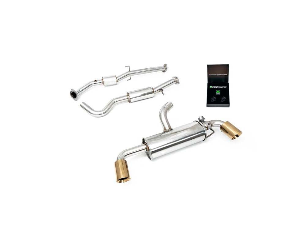 Armytrix Valvetronic Exhaust System Toyota Yaris GR 2020+ with Gold Tips