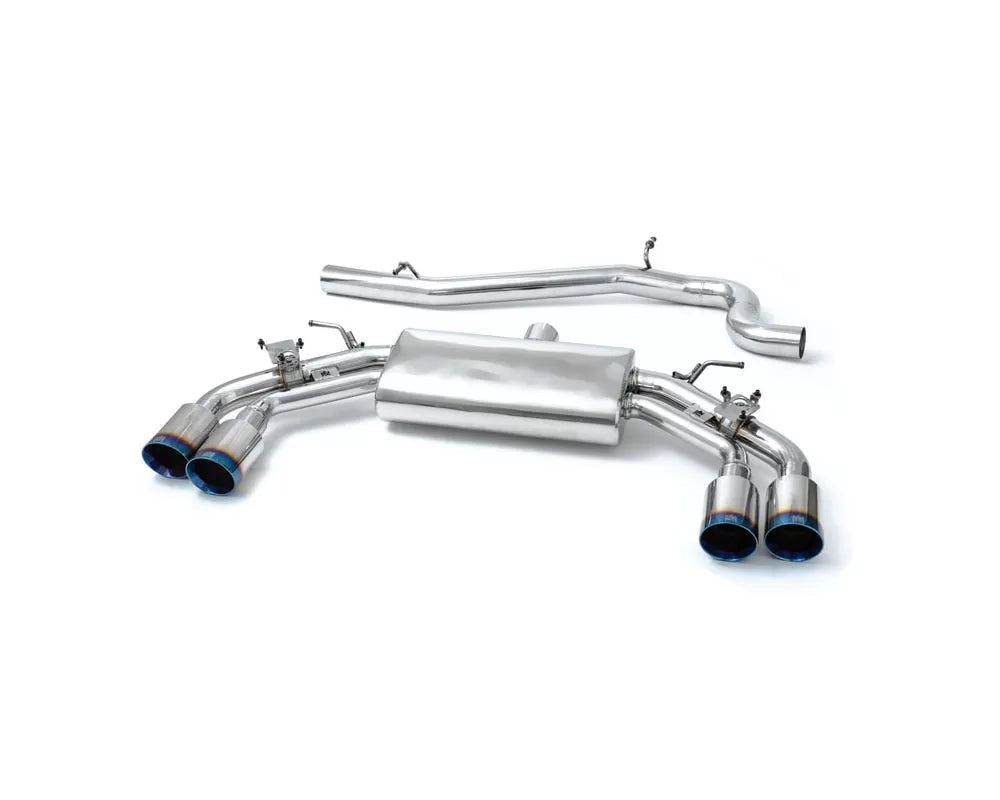 Armytrix Valvetronic Exhaust System Volkswagen Tiguan R 2.0 TFSI 2020+ with Blue Coated Tips