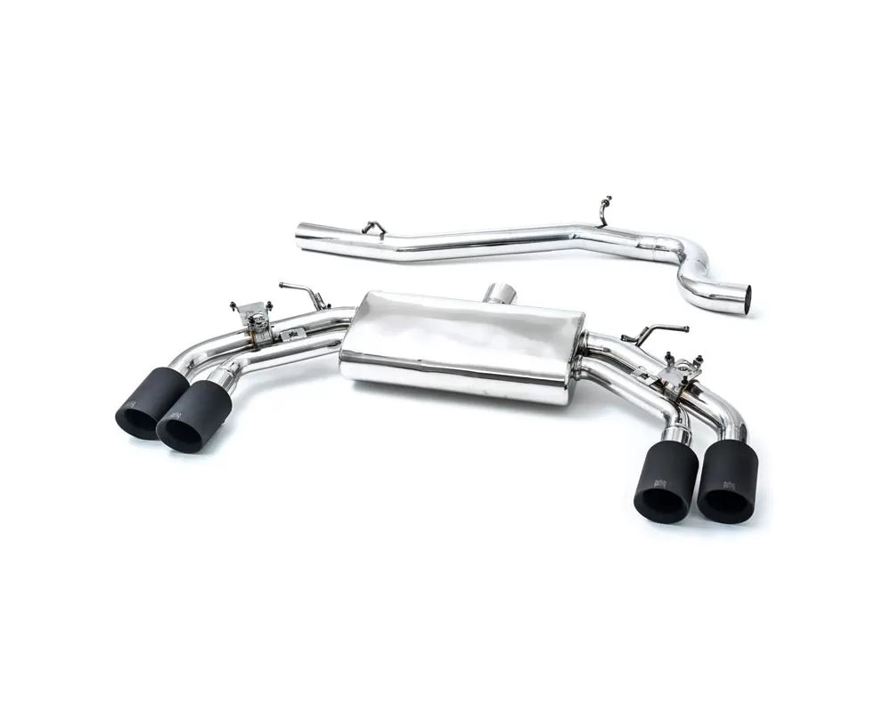 Armytrix Valvetronic Exhaust System Volkswagen Tiguan R 2.0 TFSI 2020+ with Matte Black Tips