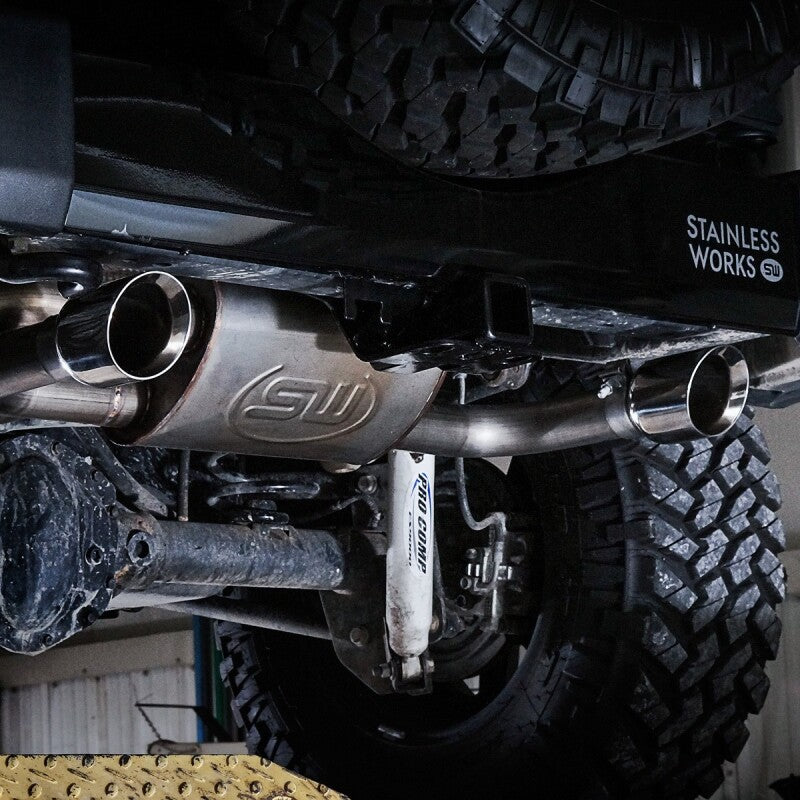 Stainless Works 2007-17 Jeep Wrangler Axle Back Exhaust