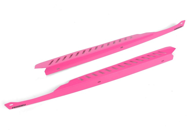 Perrin Performance PERRIN 08-14 Subaru WRX/STI / 08-11 Impreza Fender Shroud Set - Hyper Pink