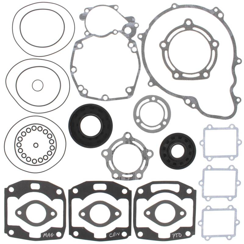 Vertex Pistons Vertex Gaskets 95-96 Arctic Cat Tigershark 900 Complete Gasket Kit w/ Oil Seals