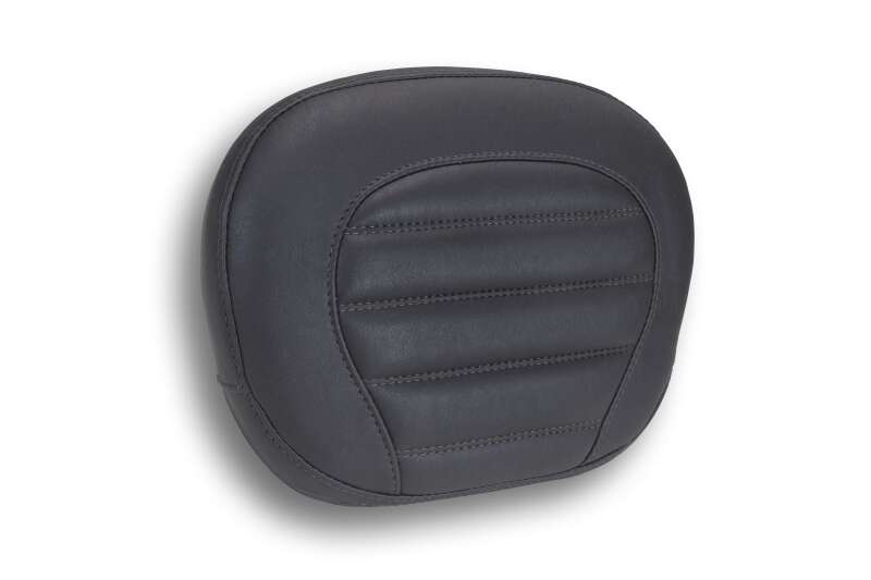 Mustang Motorcycle Mustang 15-25 Harley Free Wheeler Dble Stitch Deluxe Sissy Bar Pad Blk w/ Blk Thread
