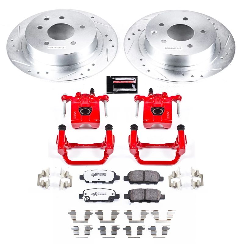 PowerStop Power Stop 07-10 Nissan Altima Rear Z26 Street Warrior Brake Kit w/Calipers