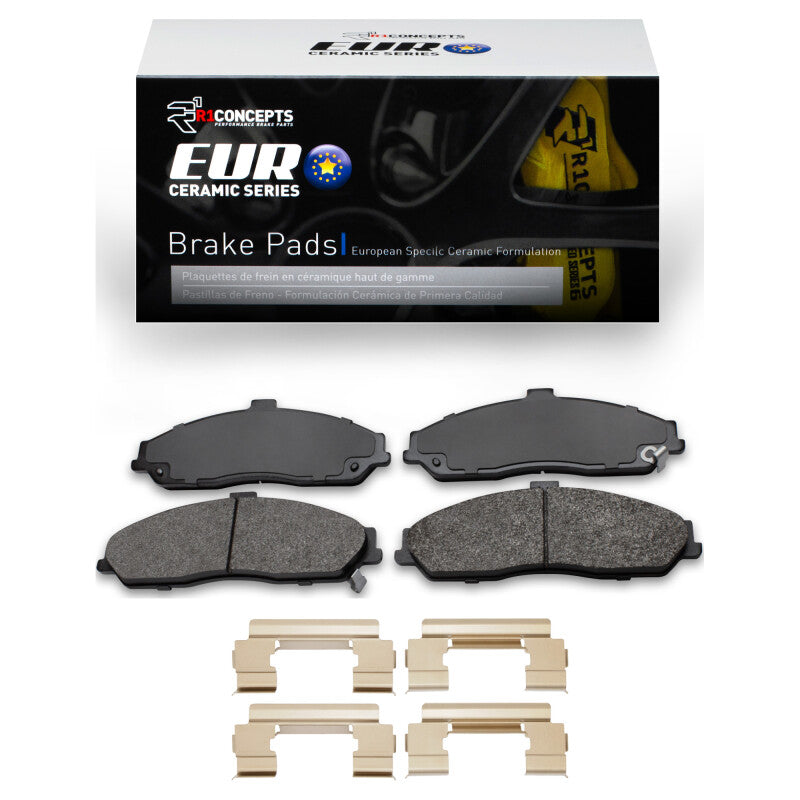 R1 Concepts R1 04-09 Cadillac XLR Front Euro Ceramic Pads & Hardware Kit