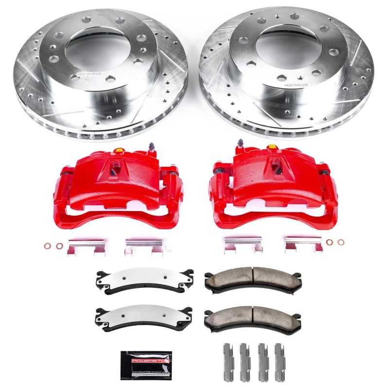 PowerStop Power Stop 07-10 GMC Sierra 3500 HD Front Z36 Truck & Tow Kit w/Cals