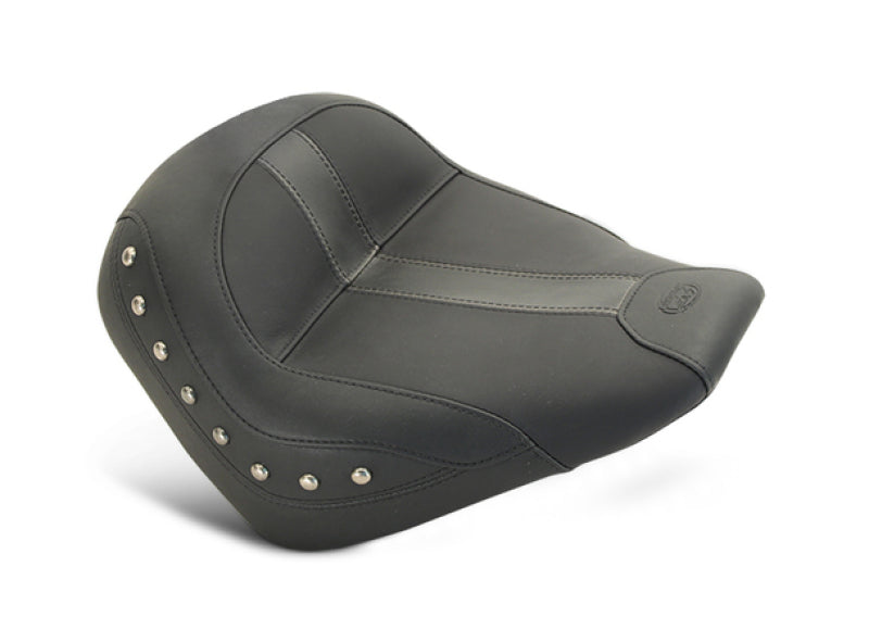 Mustang Motorcycle Mustang 15-21 Indian Scout Standard Touring Solo Seat w/Studs - Black