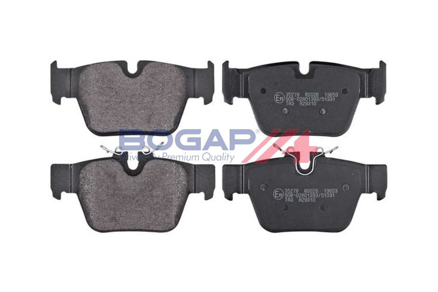 BOGAP B8210237 Brake Pad Set, Disc Brake