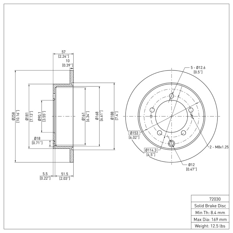 DFC 97-04 Mitsubishi Diamante Rear Brake Rotor