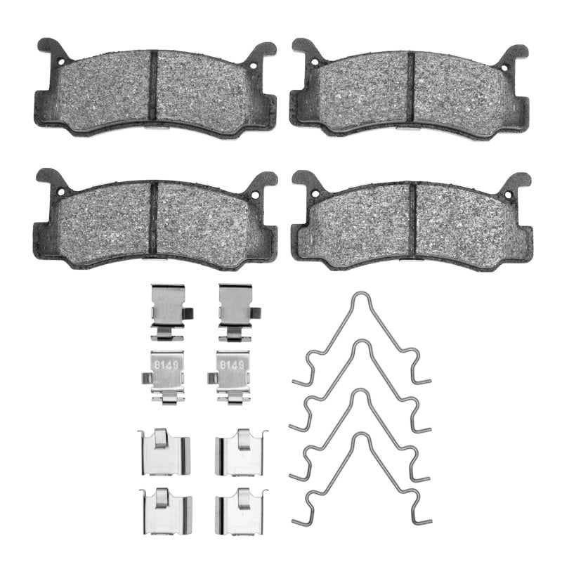 R1 Concepts R1 87-95 Mazda MX-3 Rear Semi Met Pads & Hardware Kit