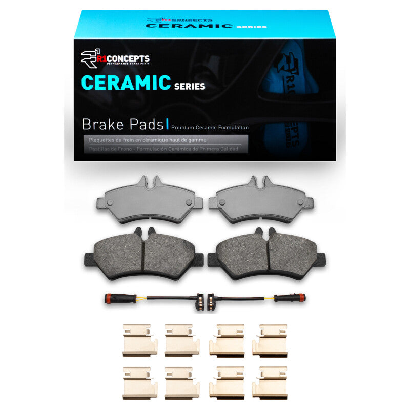R1 Concepts R1 06-18 Dodge Sprinter 3500 Rear Ceramic Pads & Hardware Kit