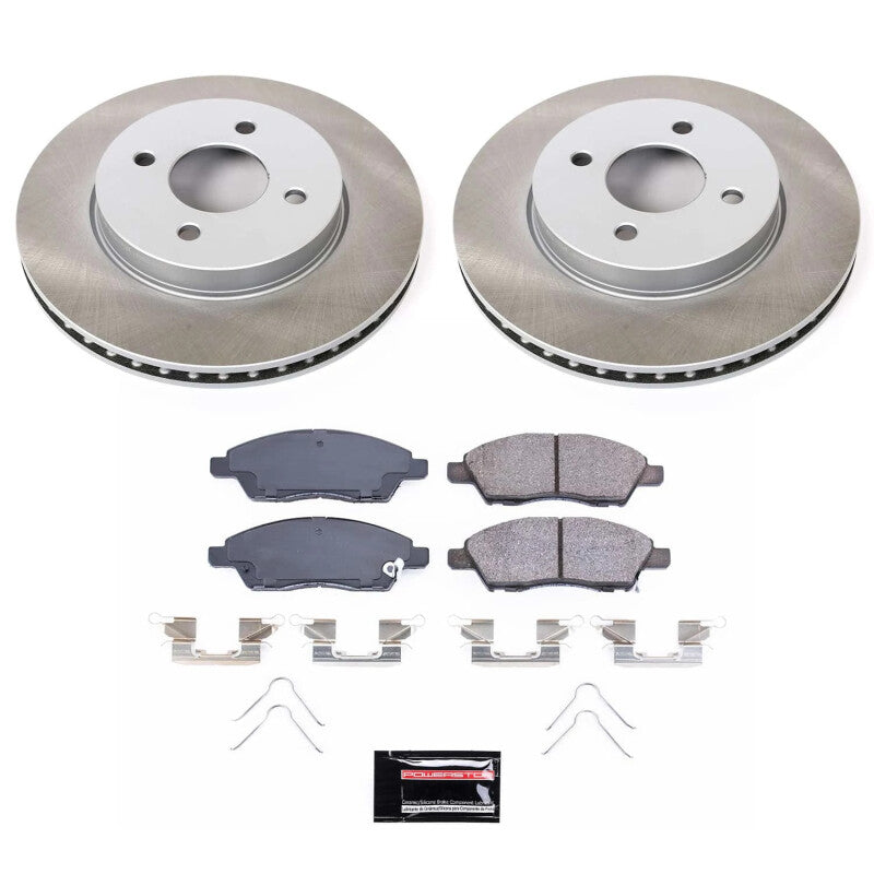 PowerStop Power Stop 14-19 Nissan Versa Note Front Semi-Coated Rotor Kit