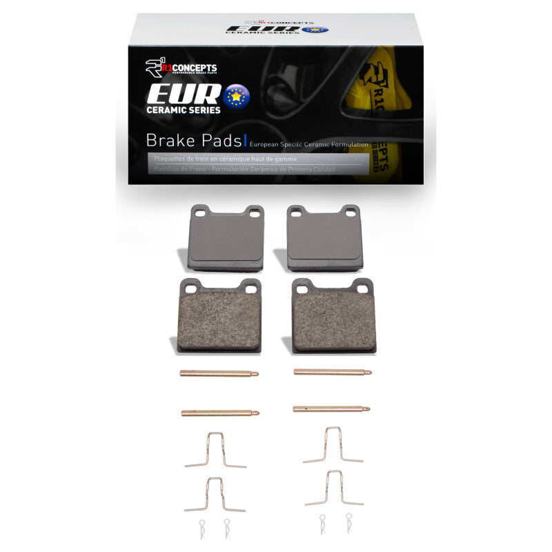 R1 Concepts R1 67-91 Mercedes-Benz 230S Rear Euro Ceramic Pads & Hardware Kit