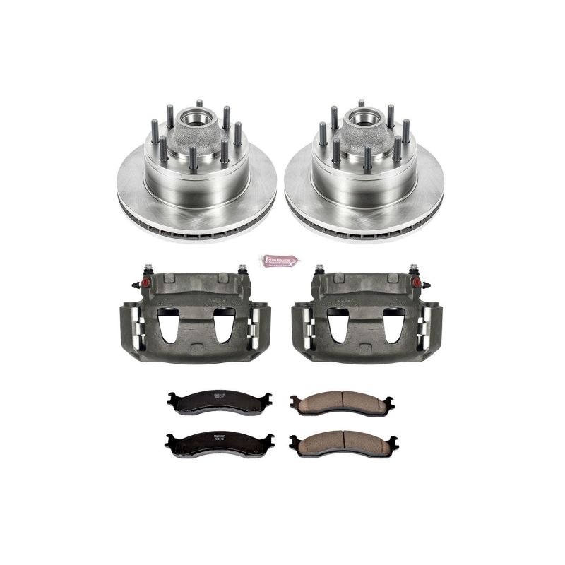 PowerStop Power Stop 95-97 Ford F-350 Front Autospecialty Kit w/Cals