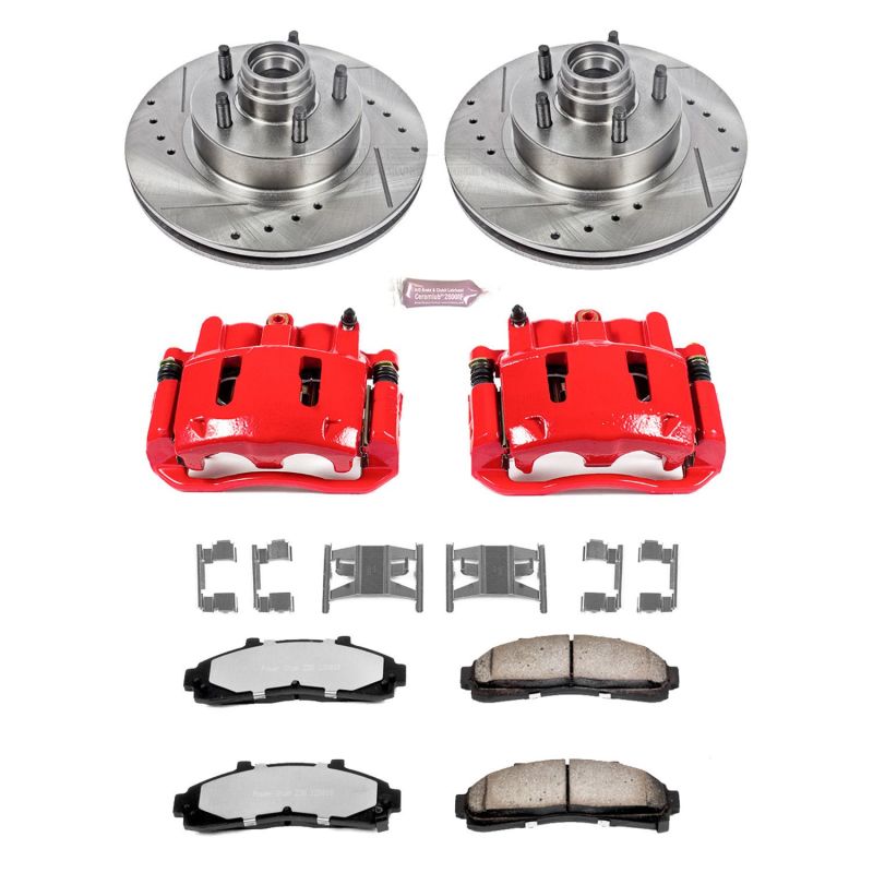 PowerStop Power Stop 97-01 Mercury Mountaineer Front Z36 Truck & Tow Kit w/Cals