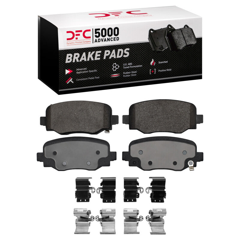 DFC 24-25 Alfa Romeo TONALE Rear 5000 Advanced Low Metallic Brake Pads and Hardware Kit