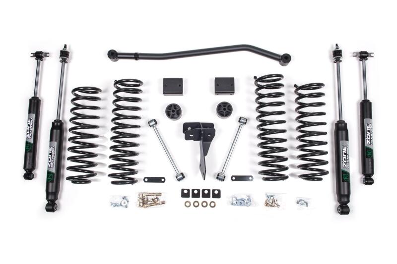 Zone Offroad 07-15 Jeep JK 2dr 4in Suspension Kit