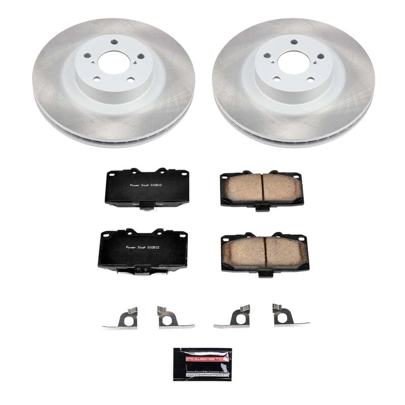 PowerStop Power Stop 06-07 Subaru Impreza Front Semi-Coated Rotor Kit