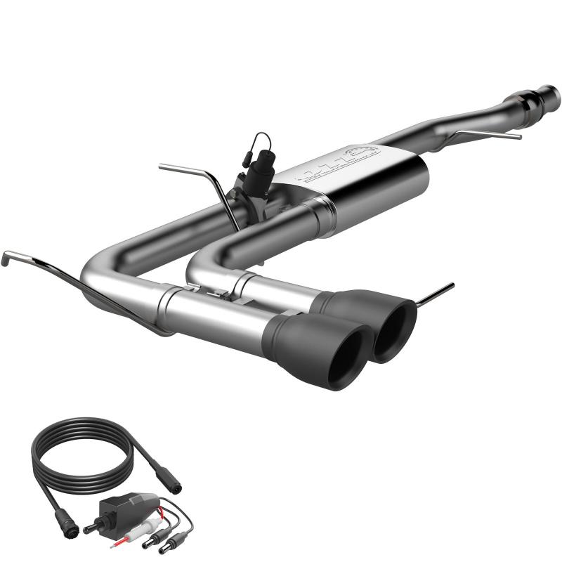 QTP 2014-2018 Silverado/Sierra QTP Screamer Side Exit Cat Back Black Tips