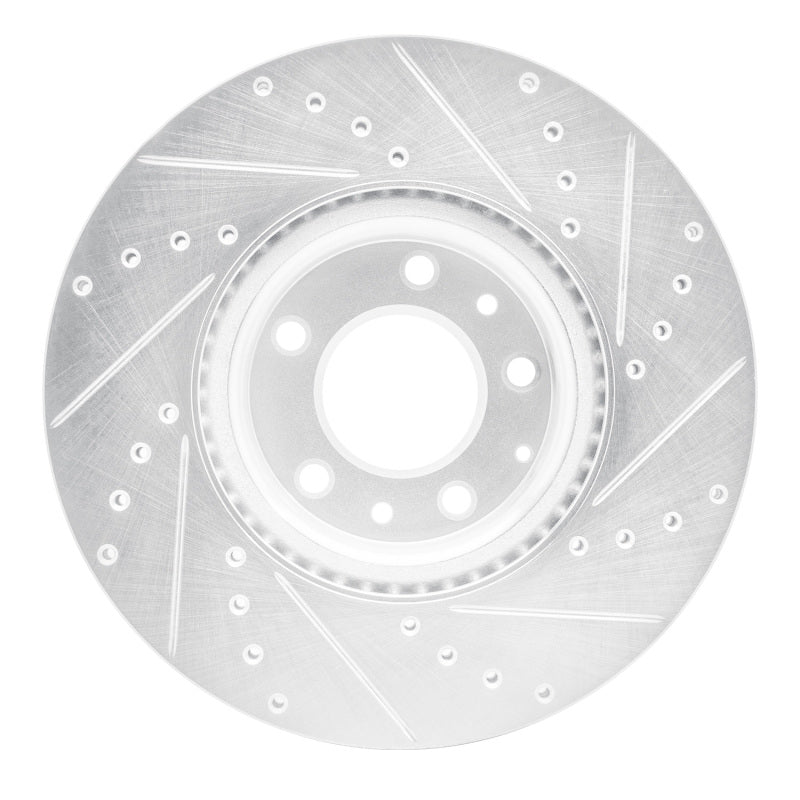 R1 Concepts R1 06-07 Mazda 6 Front Left Drilled & Slotted Silver Brake Rotor