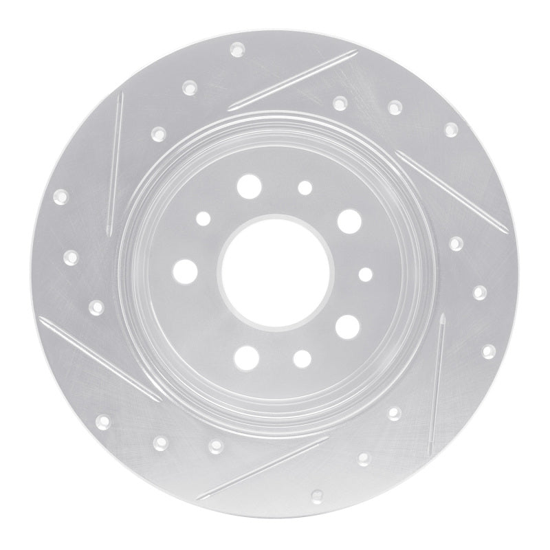 R1 Concepts R1 61-91 Mercedes-Benz 220D Rear Right Drilled & Slotted Silver Brake Rotor