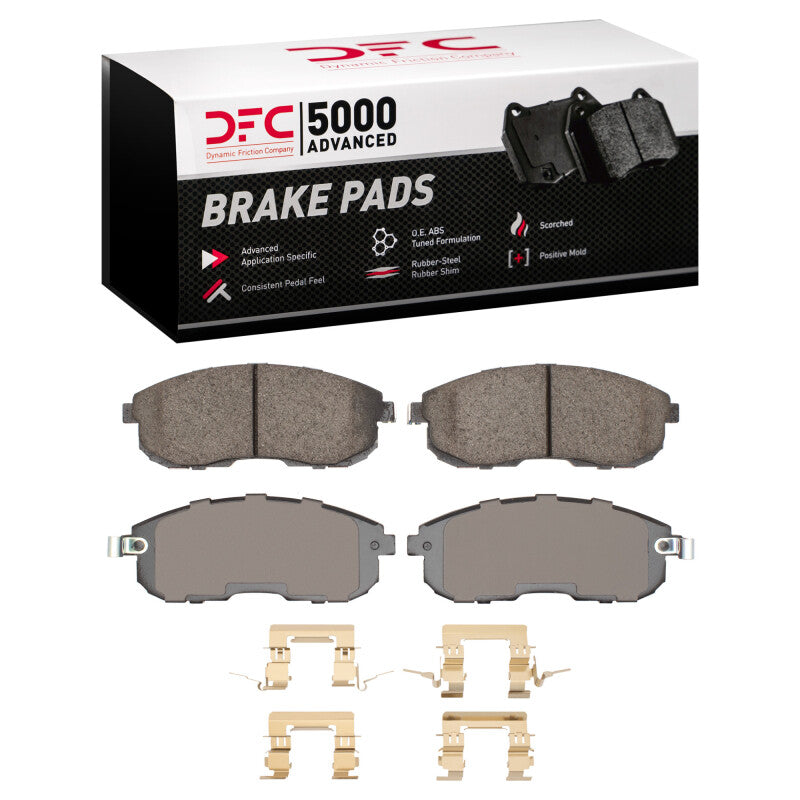 DFC 07-19 Nissan Juke Front 5000 Advanced Low Metallic Brake Pads and Hardware Kit