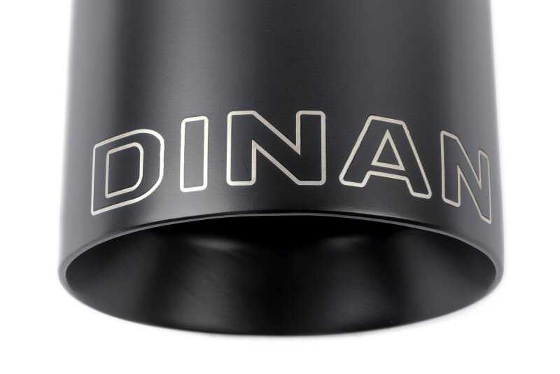Dinan Double-Walled 4.5in Clamp-On Exhaust Tip - Black - 4.5in Outlet / 3.25in Inlet