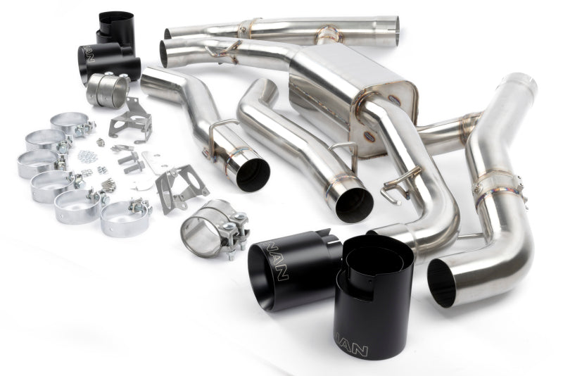 Dinan 20-26 BMW X5 M/X6 M (F95/F96) Valved Axleback Exhaust System - Black Tips