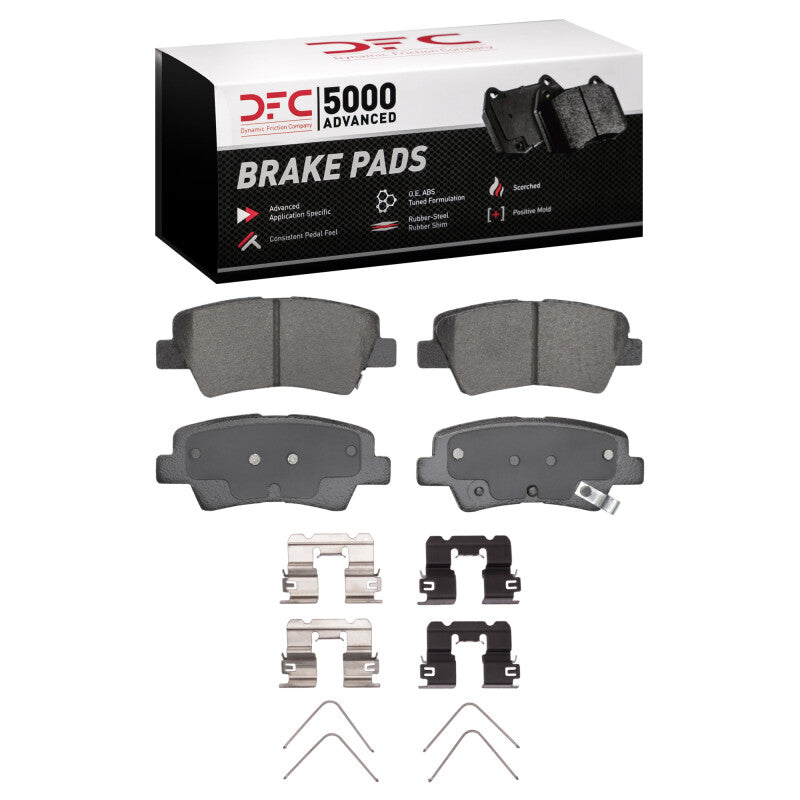 DFC 18-20 Hyundai Elantra GT Rear 5000 Advanced Ceramic Brake Pads and Hardware Kit
